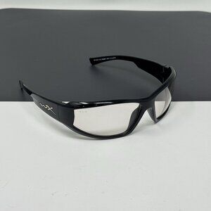 Wiley X Jake WX Z87-2 Black Sunglasses Frame Photochromic Clear Lenses Scratches